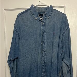 Denim Ralph Lauren Blue Button Down Shirt